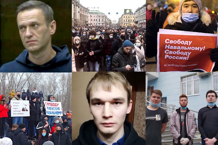 Январь-2021: Алексей Навальный, Азат Мифтахов, пермские активисты