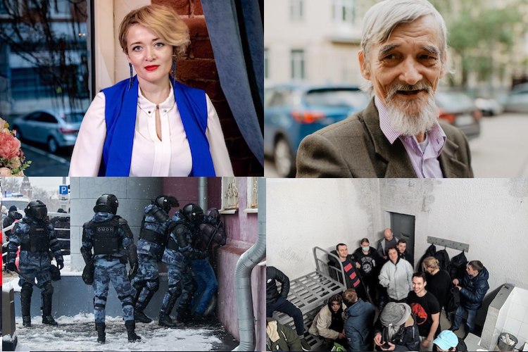 Февраль-2021: Анастасия Шевченко, Юрий Дмитриев, участники январских протестов